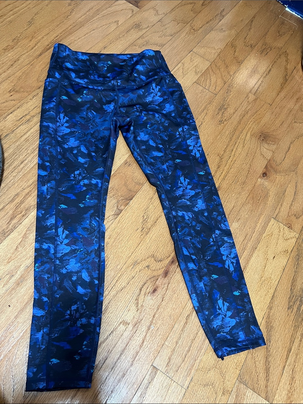 Women's Blue Print Leggings